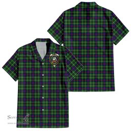 ScotsTee Shop Scottish Duncan Modern Clan Crest Tartan Women Casual Shirt - Classic