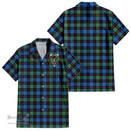 ScotsTee Shop Scottish Guthrie Ancient Clan Crest Tartan Women Casual Shirt - Classic