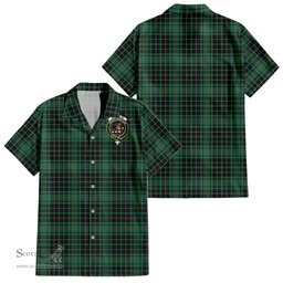 ScotsTee Shop Scottish MacAulay Hunting Ancient Clan Crest Tartan Women Casual Shirt - Classic