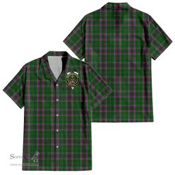 ScotsTee Shop Scottish Gray Hunting Clan Crest Tartan Women Casual Shirt - Classic