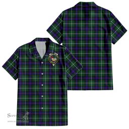 ScotsTee Shop Scottish MacDonald of the Isles Hunting Modern Clan Crest Tartan Women Casual Shirt - Classic