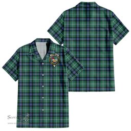 ScotsTee Shop Scottish MacDonald of the Isles Hunting Ancient Clan Crest Tartan Women Casual Shirt - Classic