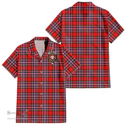 ScotsTee Shop Scottish MacFarlane Modern Clan Crest Tartan Women Casual Shirt - Classic