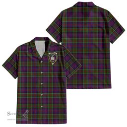 ScotsTee Shop Scottish MacDonald of Clan Ranald Modern Clan Crest Tartan Women Casual Shirt - Classic