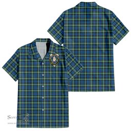 ScotsTee Shop Scottish Lamont Ancient Clan Crest Tartan Women Casual Shirt - Classic