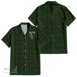 ScotsTee Shop Scottish MacAlpin Modern Clan Crest Tartan Women Casual Shirt - Classic