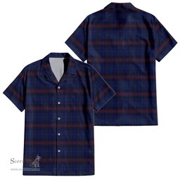 ScotsTee Shop Scottish Hughes of Wales Clan Tartan Women Casual Shirt - Classic