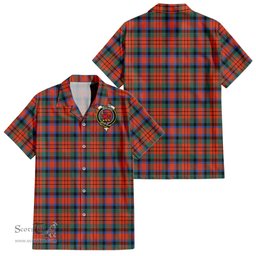 ScotsTee Shop Scottish MacDuff Ancient Clan Crest Tartan Women Casual Shirt - Classic
