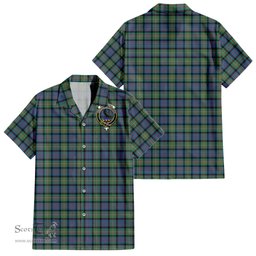 ScotsTee Shop Scottish MacDonell of Glengarry Ancient Clan Crest Tartan Women Casual Shirt - Classic