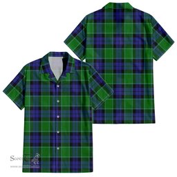 ScotsTee Shop Scottish Haldane Clan Tartan Women Casual Shirt - Classic