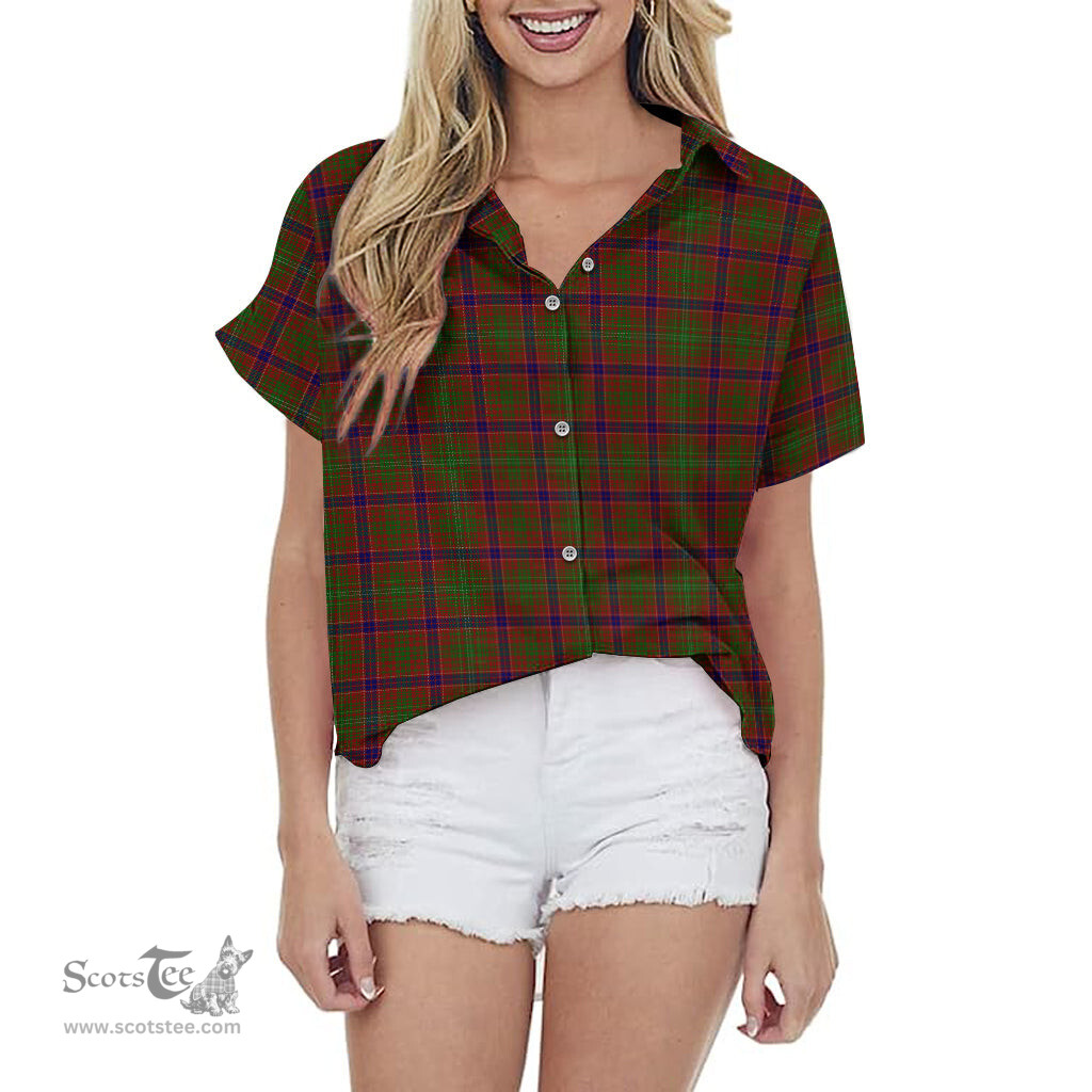 ScotsTee Shop Scottish Lumsden Clan Tartan Women Casual Shirt - Classic