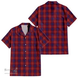 ScotsTee Shop Scottish Hamilton Clan Tartan Women Casual Shirt - Classic