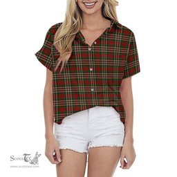 ScotsTee Shop Scottish MacGill Clan Tartan Women Casual Shirt - Classic