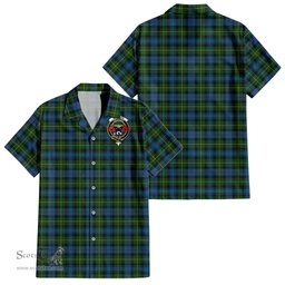 ScotsTee Shop Scottish MacLeod of Skye Clan Crest Tartan Women Casual Shirt - Classic