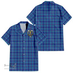 ScotsTee Shop Scottish Mercer Modern Clan Crest Tartan Women Casual Shirt - Classic