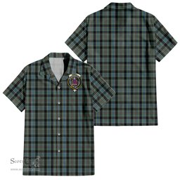 ScotsTee Shop Scottish Ogilvie (Ogilvy) Hunting Clan Crest Tartan Women Casual Shirt - Classic