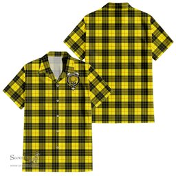 ScotsTee Shop Scottish MacLeod of Lewis Modern Clan Crest Tartan Women Casual Shirt - Classic