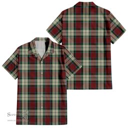 ScotsTee Shop Scottish Rose White Dress Clan Tartan Women Casual Shirt - Classic