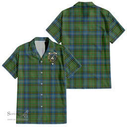 ScotsTee Shop Scottish MacMillan Hunting Ancient Clan Crest Tartan Women Casual Shirt - Classic