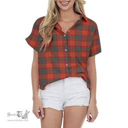 ScotsTee Shop Scottish MacNab Ancient Clan Tartan Women Casual Shirt - Classic
