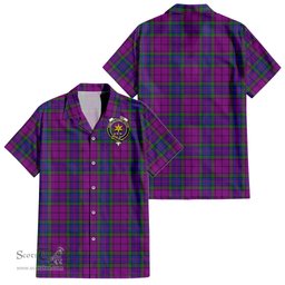 ScotsTee Shop Scottish Wardlaw Modern Clan Crest Tartan Women Casual Shirt - Classic
