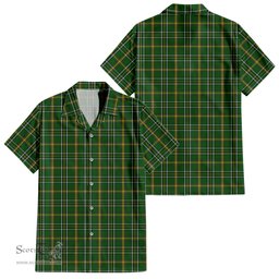 ScotsTee Shop Scottish Offaly County Ireland Clan Tartan Women Casual Shirt - Classic