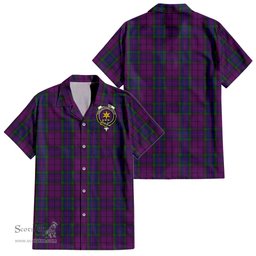 ScotsTee Shop Scottish Wardlaw Clan Crest Tartan Women Casual Shirt - Classic