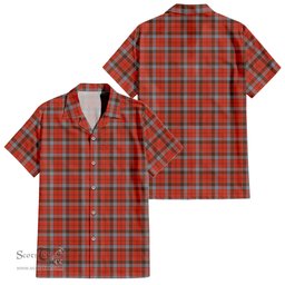 ScotsTee Shop Scottish Robertson Weathered Clan Tartan Women Casual Shirt - Classic