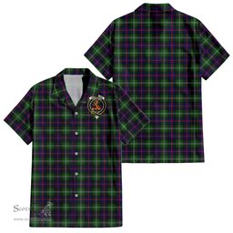 ScotsTee Shop Scottish Sutherland Modern Clan Crest Tartan Women Casual Shirt - Classic