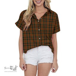 ScotsTee Shop Scottish Monaghan County Ireland Clan Tartan Women Casual Shirt - Classic