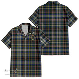 ScotsTee Shop Scottish Scott Green Modern Clan Crest Tartan Women Casual Shirt - Classic