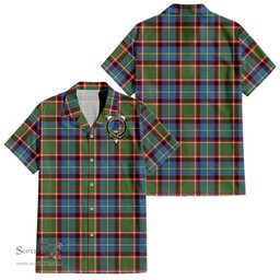 ScotsTee Shop Scottish Stirling Bannockburn Clan Crest Tartan Women Casual Shirt - Classic