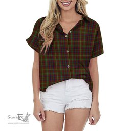 ScotsTee Shop Scottish MacMaster Clan Tartan Women Casual Shirt - Classic