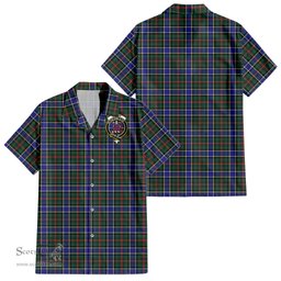 ScotsTee Shop Scottish Ogilvie (Ogilvy) Hunting Modern Clan Crest Tartan Women Casual Shirt - Classic