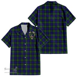 ScotsTee Shop Scottish MacKinlay Modern Clan Crest Tartan Women Casual Shirt - Classic