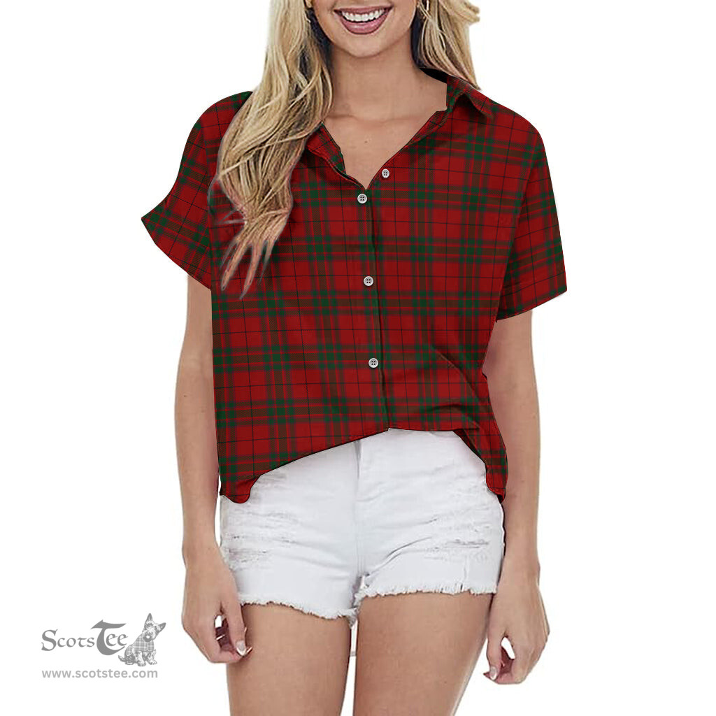 ScotsTee Shop Scottish MacNab Clan Tartan Women Casual Shirt - Classic