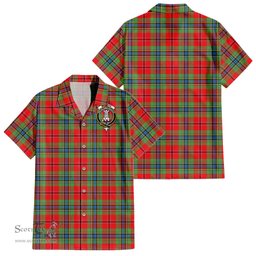ScotsTee Shop Scottish MacLean of Duart Modern Clan Crest Tartan Women Casual Shirt - Classic