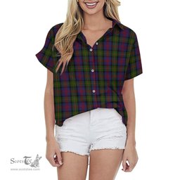 ScotsTee Shop Scottish MacLennan Clan Tartan Women Casual Shirt - Classic
