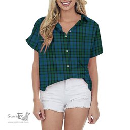 ScotsTee Shop Scottish Matheson Hunting Clan Tartan Women Casual Shirt - Classic