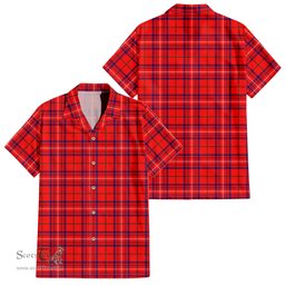 ScotsTee Shop Scottish Rose Modern Clan Tartan Women Casual Shirt - Classic