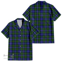 ScotsTee Shop Scottish Robertson Hunting Modern Clan Tartan Women Casual Shirt - Classic