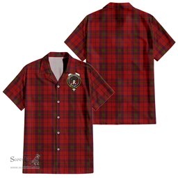 ScotsTee Shop Scottish Ross Old Clan Crest Tartan Women Casual Shirt - Classic