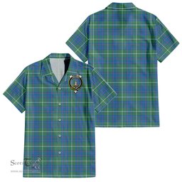 ScotsTee Shop Scottish MacIntyre Hunting Ancient Clan Crest Tartan Women Casual Shirt - Classic