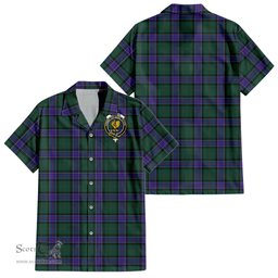 ScotsTee Shop Scottish Sinclair Hunting Modern Clan Crest Tartan Women Casual Shirt - Classic
