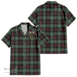 ScotsTee Shop Scottish Rollo Hunting Clan Crest Tartan Women Casual Shirt - Classic