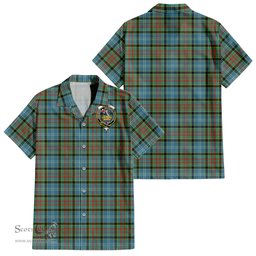 ScotsTee Shop Scottish Paisley Clan Crest Tartan Women Casual Shirt - Classic