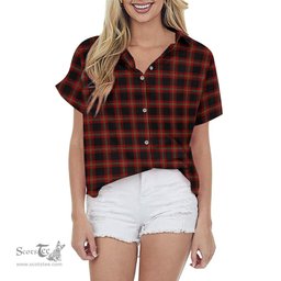 ScotsTee Shop Scottish Perry-Pirrie Clan Tartan Women Casual Shirt - Classic