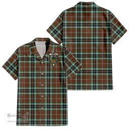 ScotsTee Shop Scottish Thomson Hunting Modern Clan Crest Tartan Women Casual Shirt - Classic