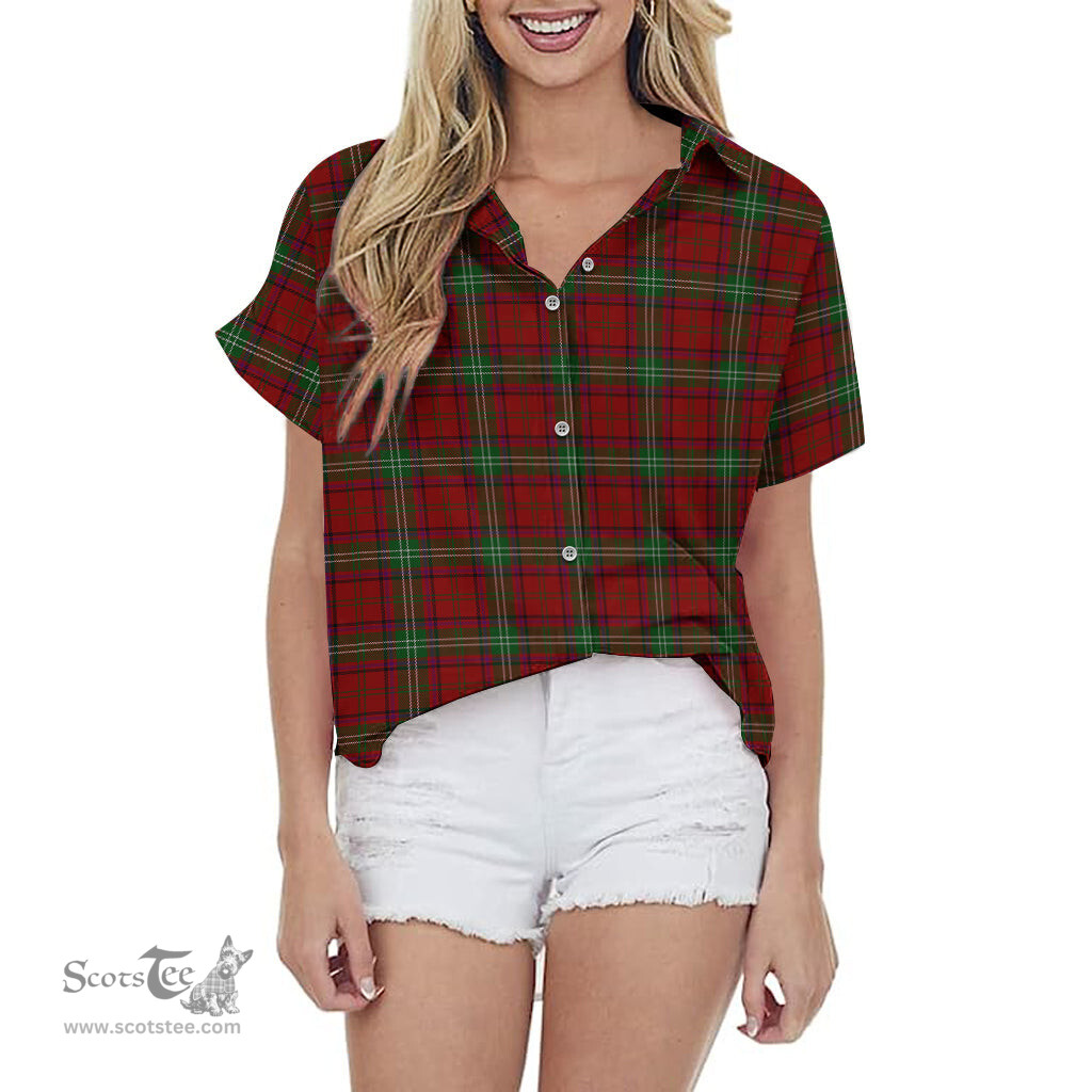 ScotsTee Shop Scottish Seton Clan Tartan Women Casual Shirt - Classic