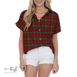 ScotsTee Shop Scottish Seton Clan Tartan Women Casual Shirt - Classic